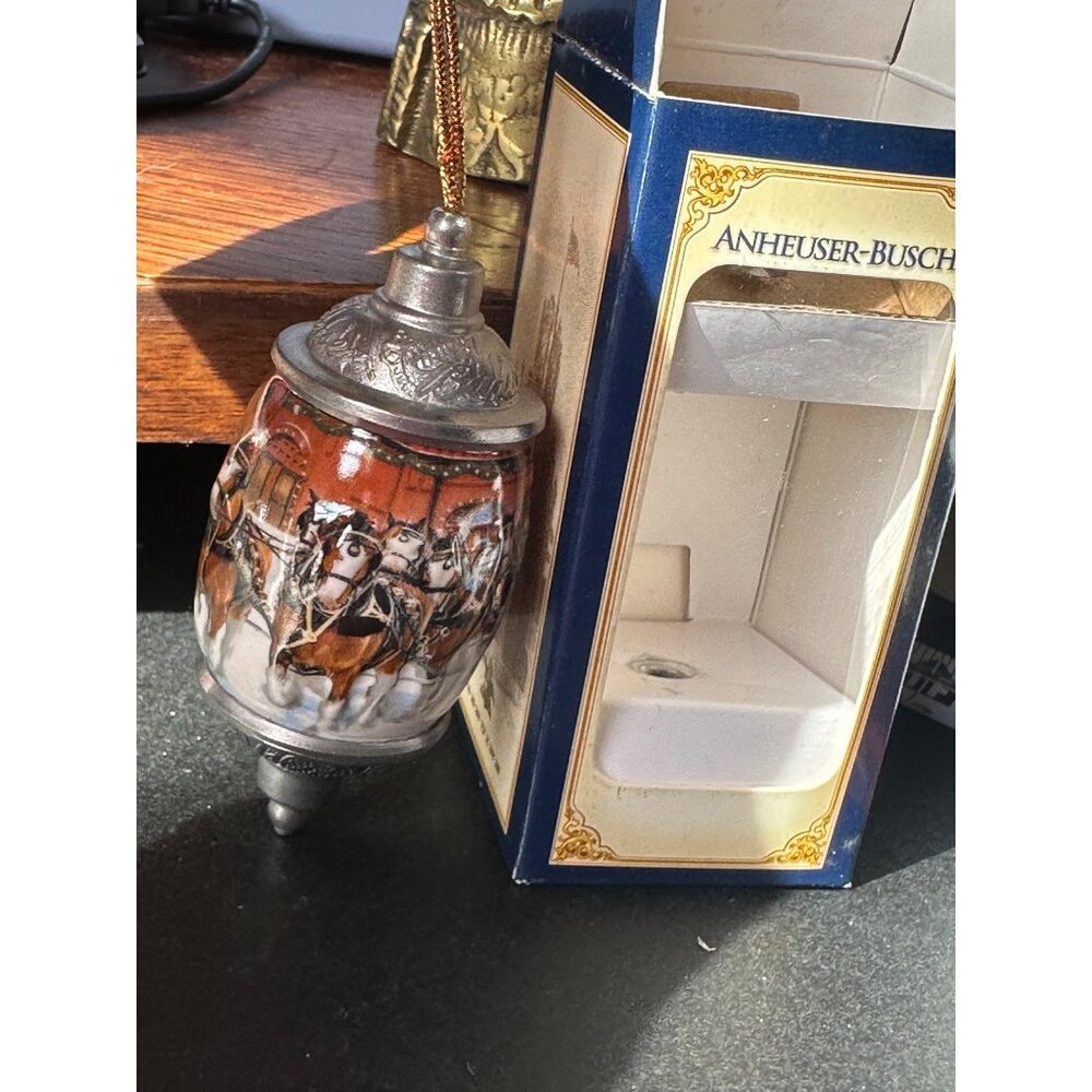 Anheuser-Busch 2004 Clydesdales Holiday Ornament - Vintage Festive‎ Beer Decor
